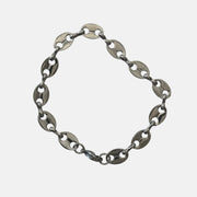 Silver Oval Link Bracelet