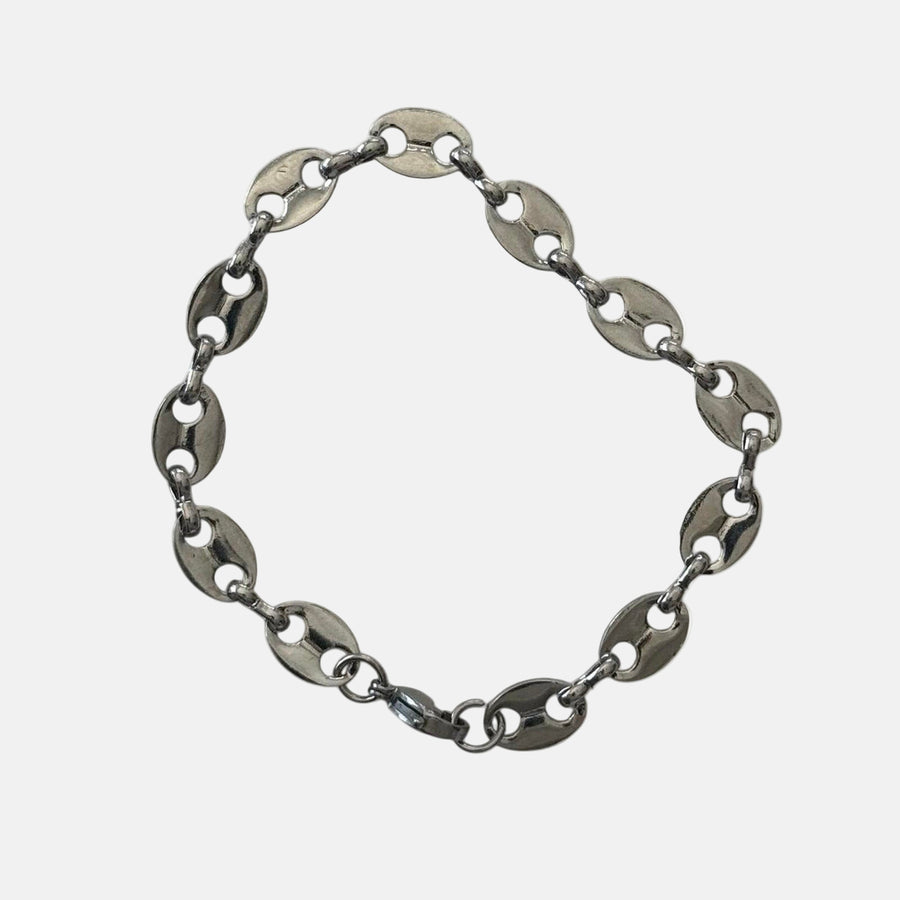 Silver Oval Link Bracelet