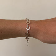 Silver Star Chain Bracelet