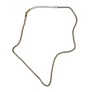 Gold Herringbone Chain Necklace