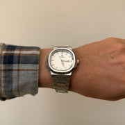White Dial Stainless Watch