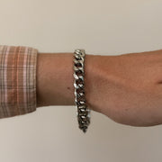Silver Curb Chain Bracelet