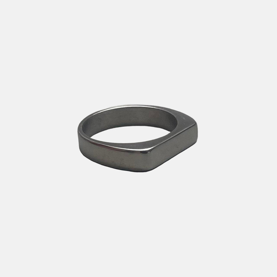 Silver Flat Top Ring