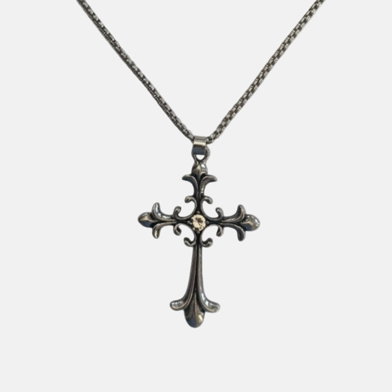 Gothic Cross Pendant Necklace