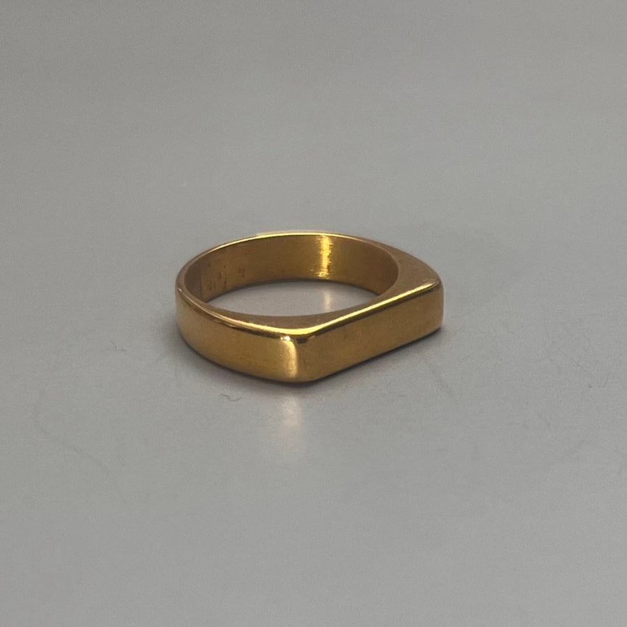 Minimalist Rectangular Bar Ring