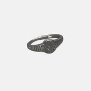 Silver Solitaire Ring