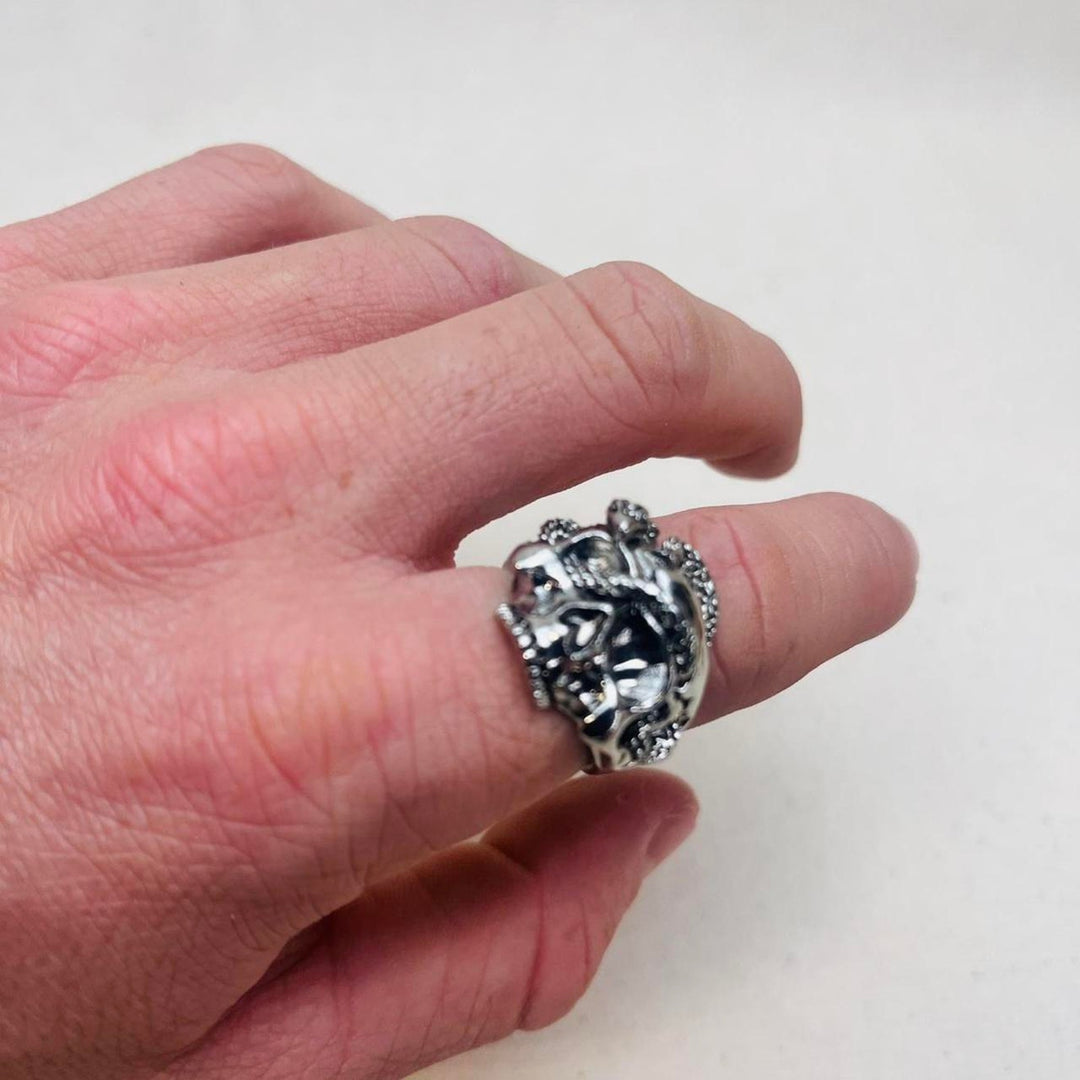 Silver Lion Head Ring - Rynor