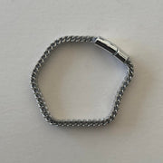 Silver Mesh Chain Magnetic Bracelet