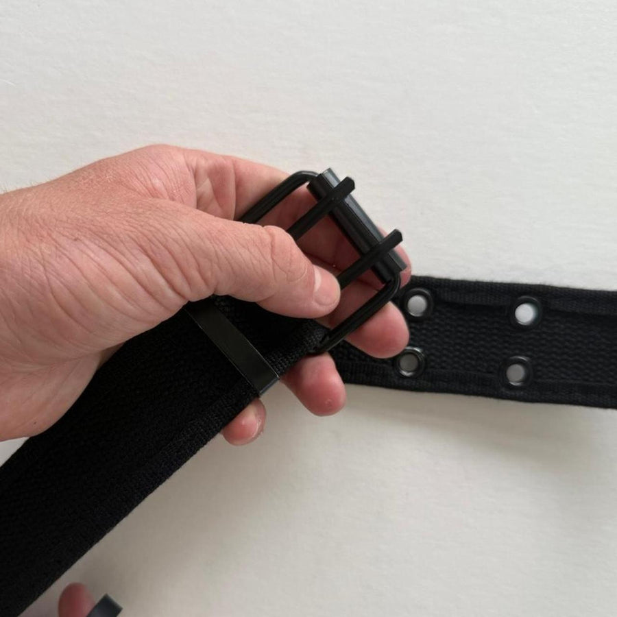 Black Single Grommet Belt