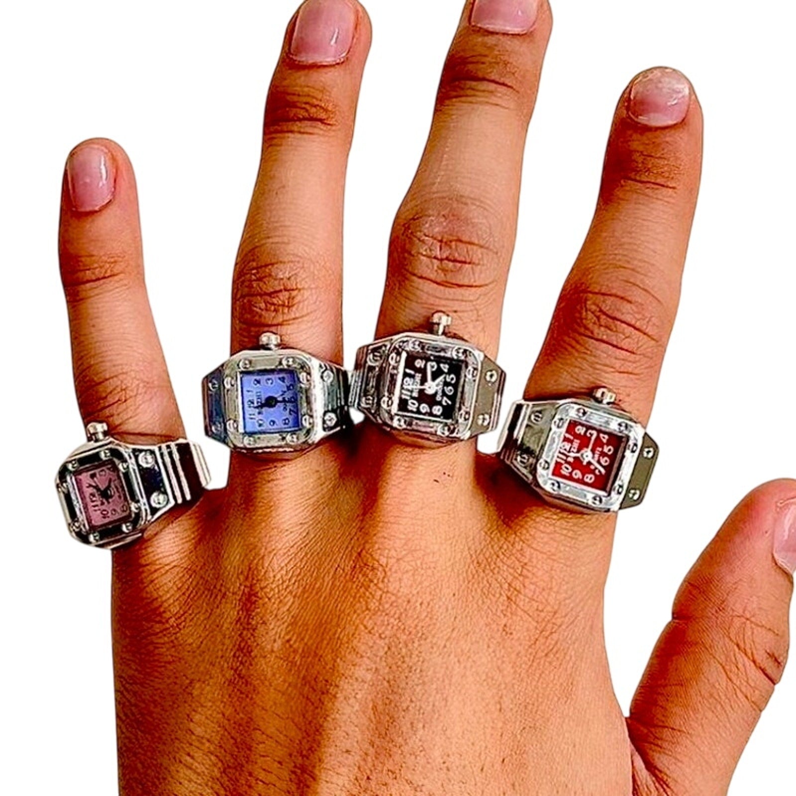 Square Dial Watch Ring