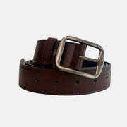 Brown Chrome Buckle Belt
