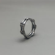 Silver Bamboo Band Ring
