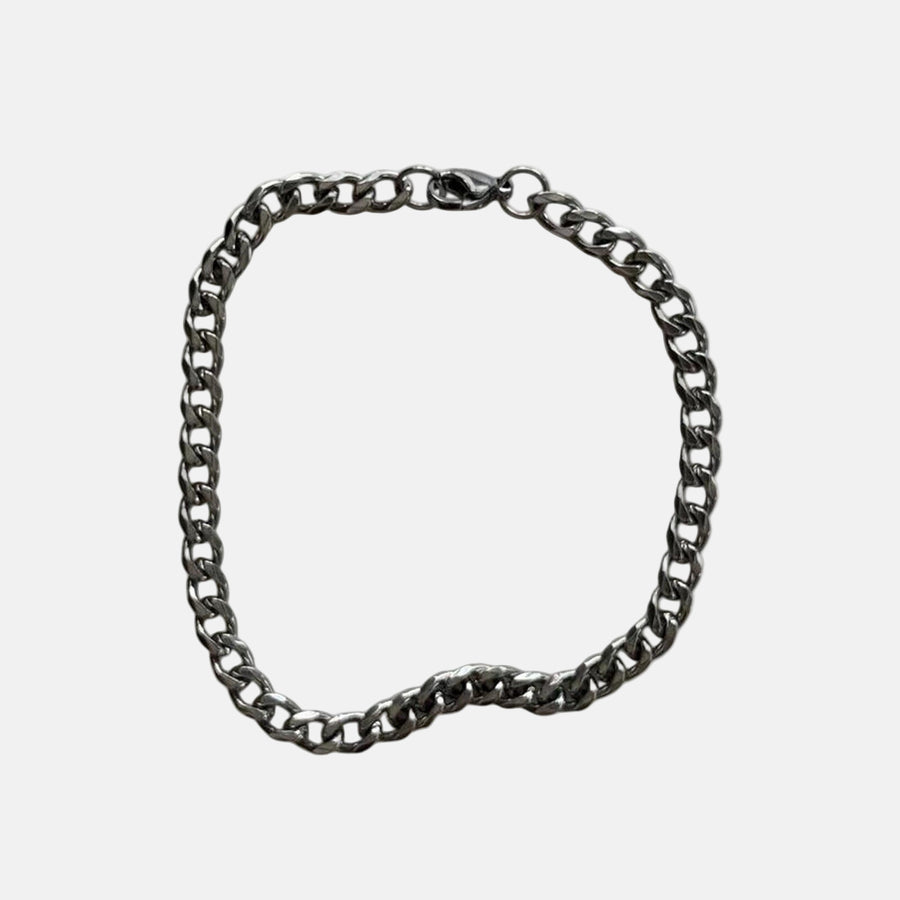Silver Cuban Chain Bracelet