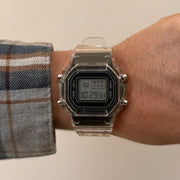 Copied - Y2K Clear Digital Quartz Watch with Black Accents Unisex 8.5" New