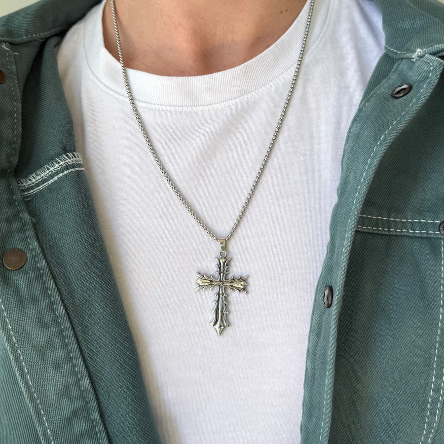 Gothic Cross Pendant Necklace