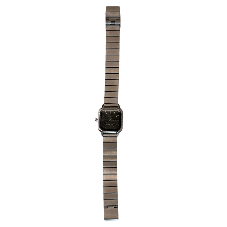 Square Black Dial Watch