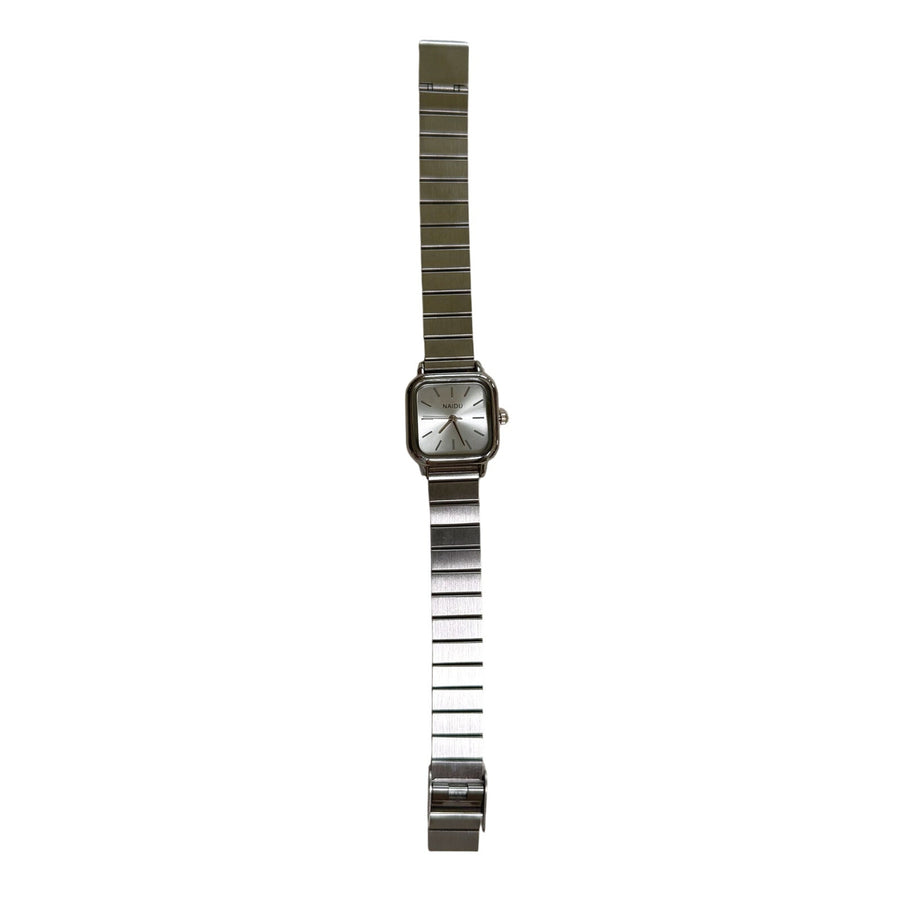Square Silver Modern Watch
