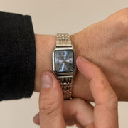 Rectangular Black Dial Watch