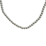 White Pearl Bead Necklace