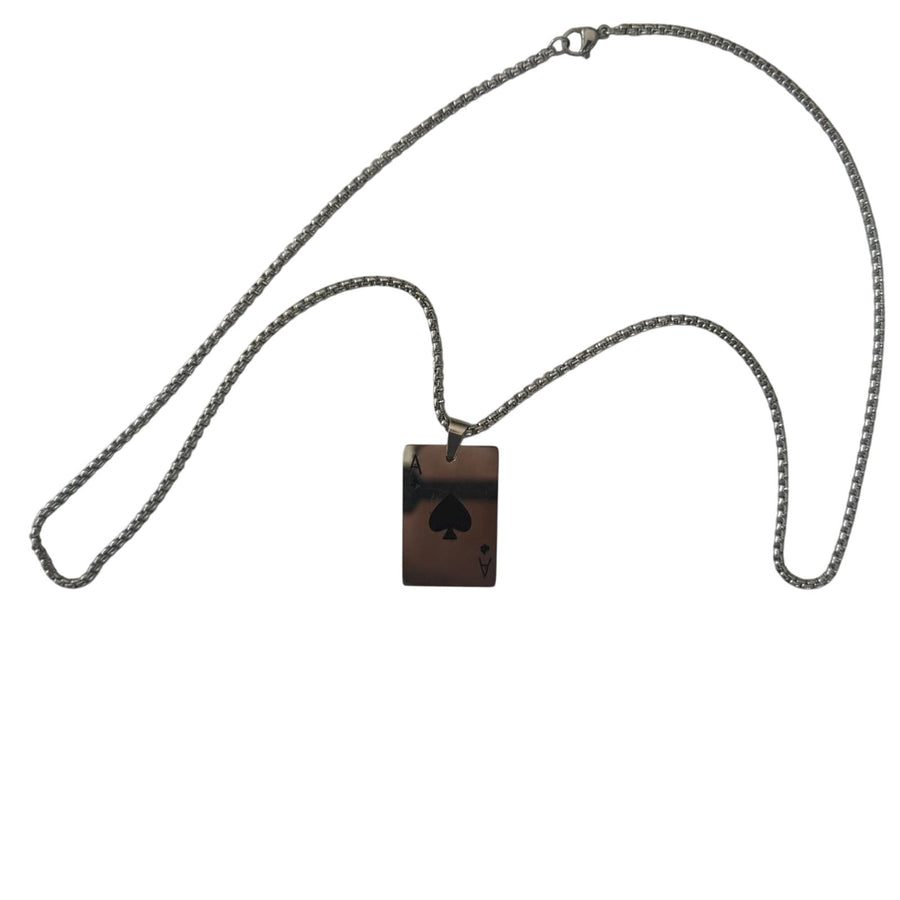 Ace of Spades Pendant Necklace