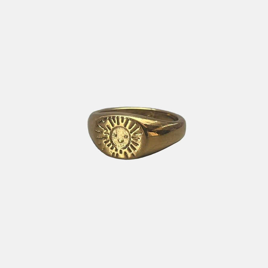 Gold Sunburst Ring