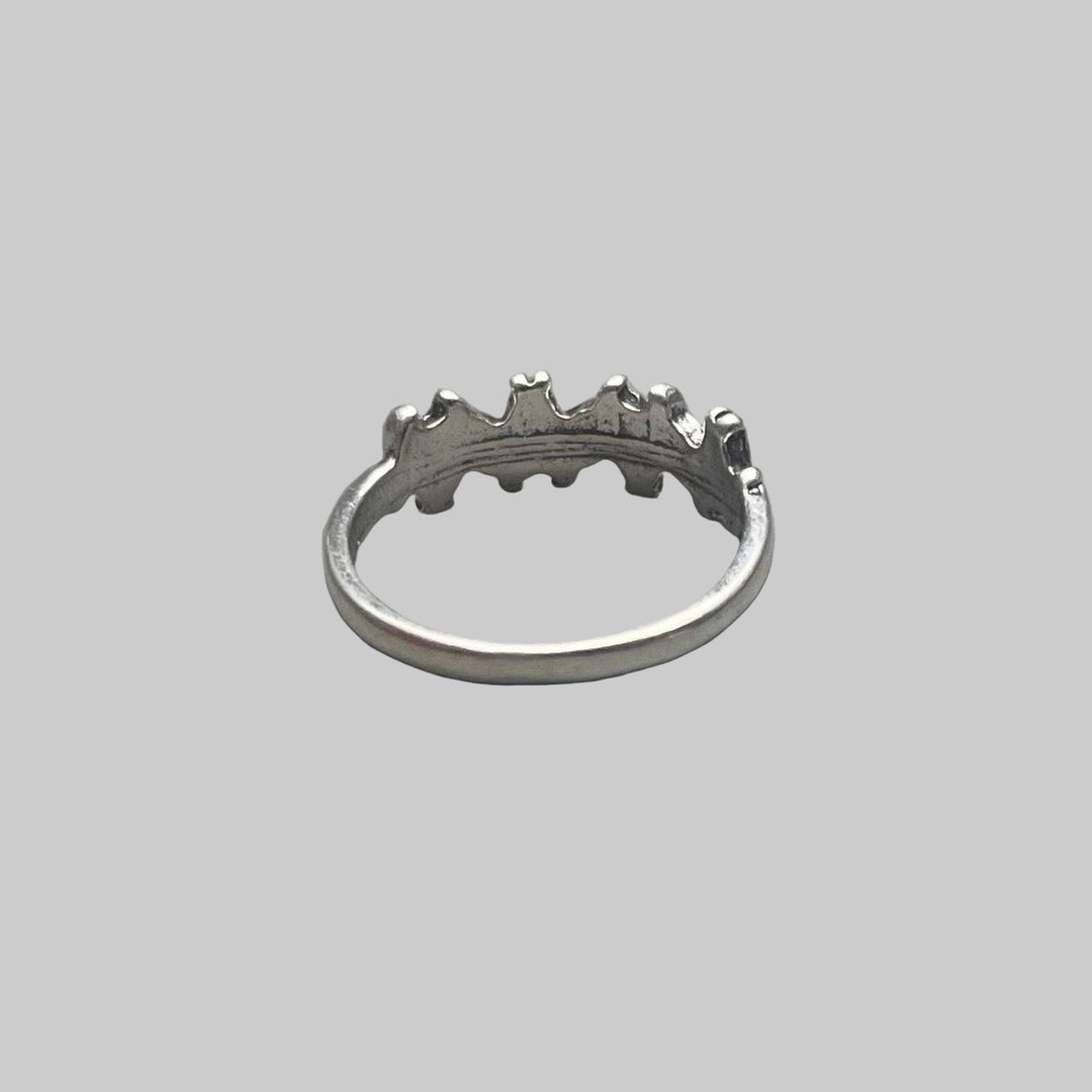 Silver Gothic Flame Ring - Rynor