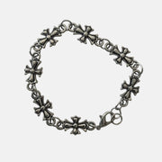 Silver Cross Link Bracelet