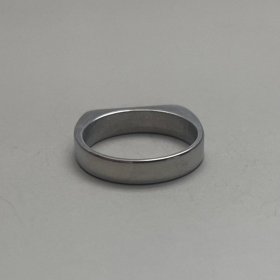 Silver Flat Top Ring