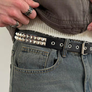 Black Studded Belt