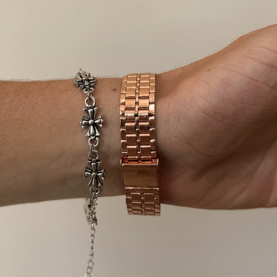 Rose Gold Digital Quartz Watch
