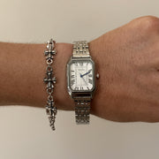 Silver Square Quartz Watch