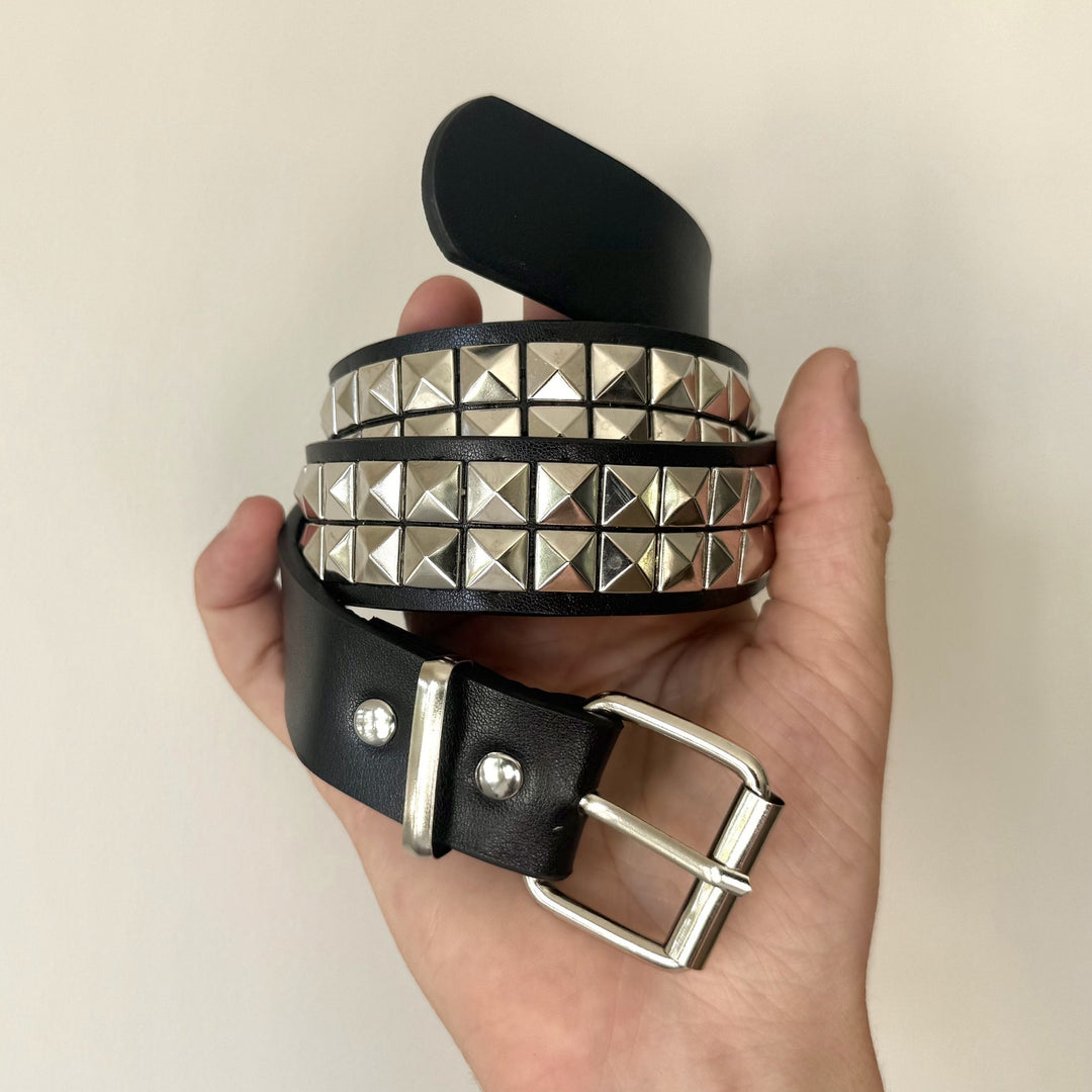 Black Studded Belt - Rynor
