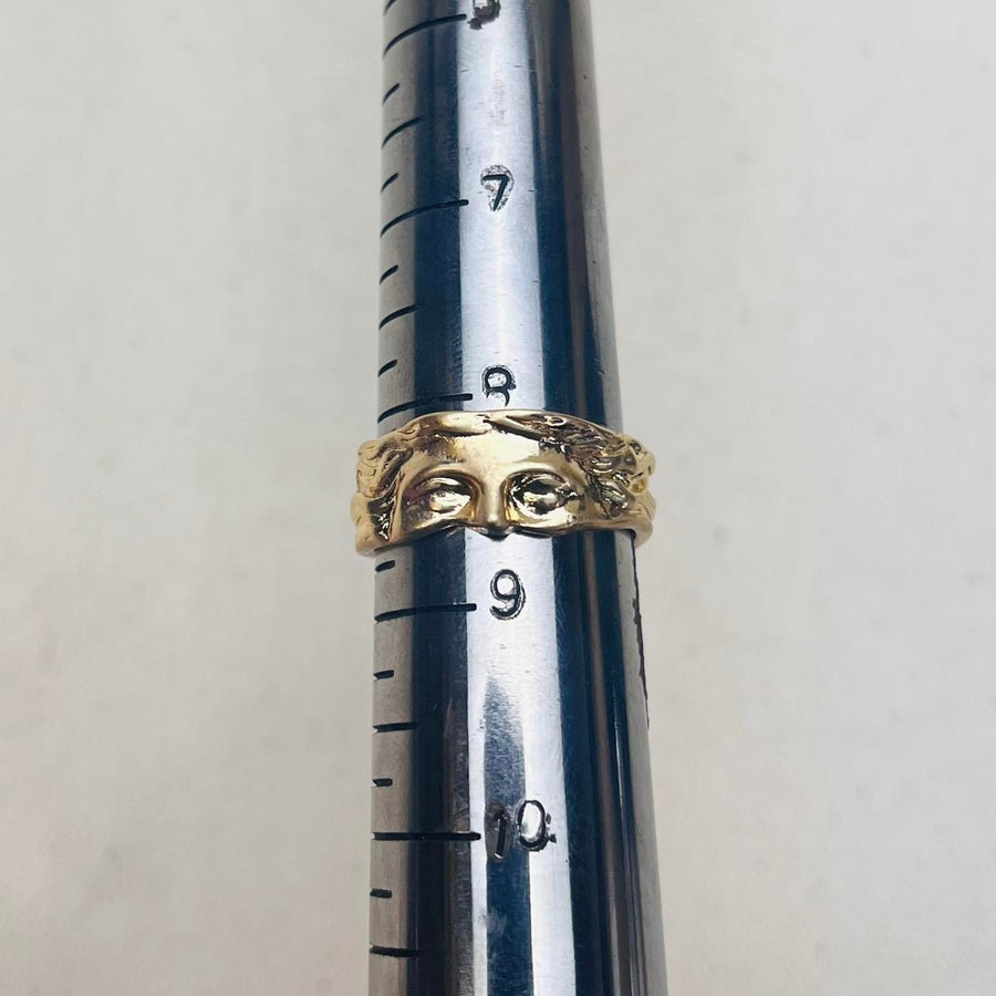 Gold Textured Wrap Ring