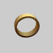 Gold Textured Band Ring