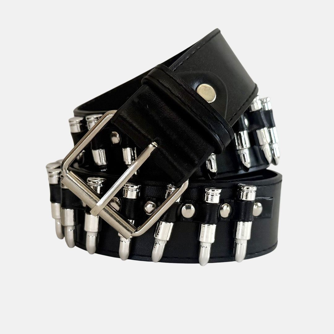 Black Studded Punk Belt - Rynor