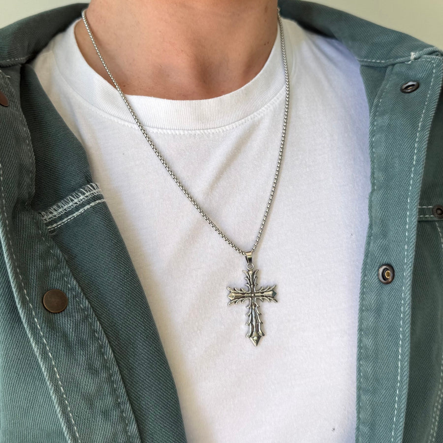Gothic Cross Pendant Necklace