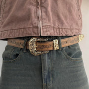 Tan Western Buckle Belt