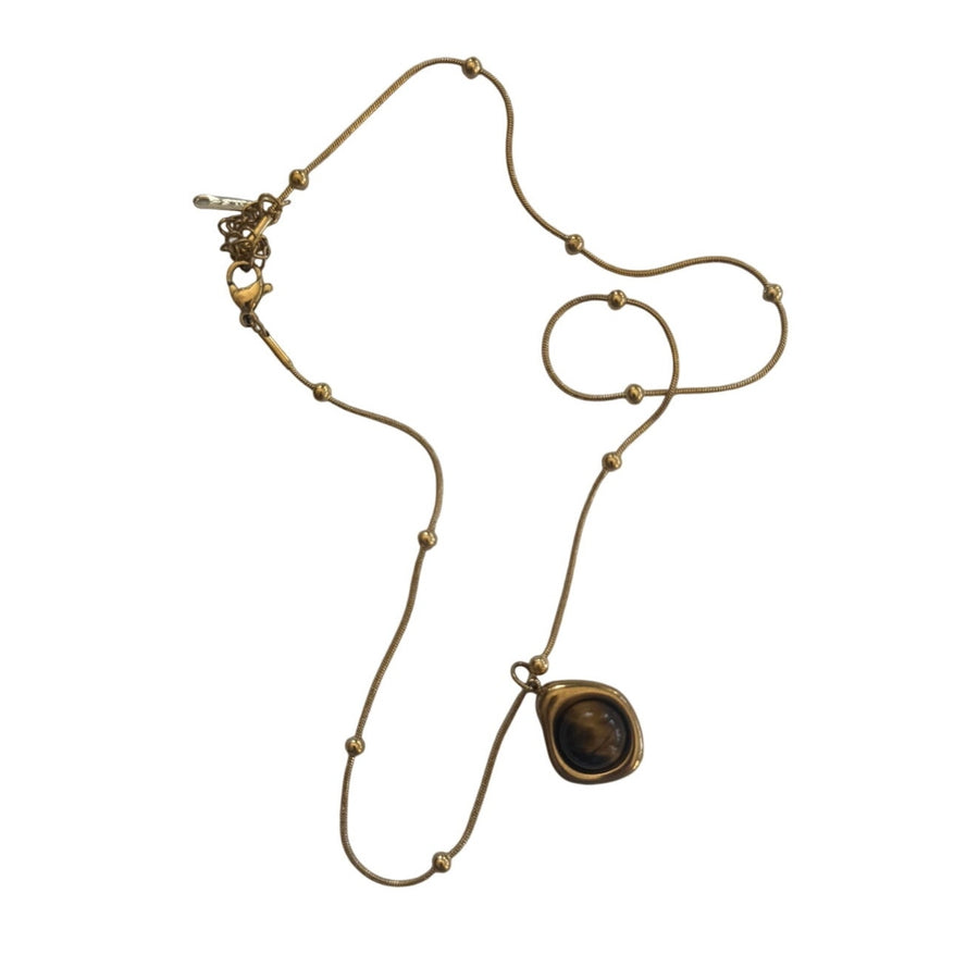 Gold Medallion Pendant Necklace