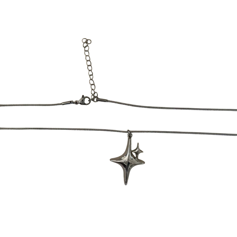 Silver Star Pendant Necklace