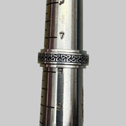 Silver Pattern Band Ring
