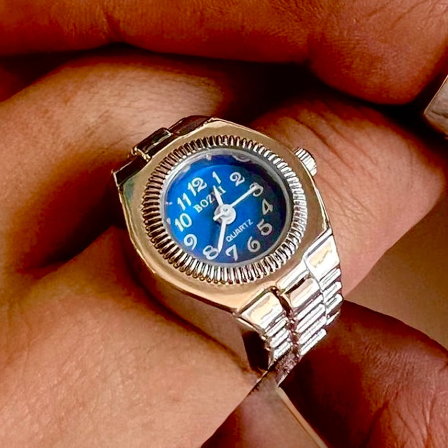 Round Dial Watch Ring
