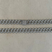 Y2K Iced Out Cuban Link Chain – Vintage 2000s Emo Style, Unisex, Brand New