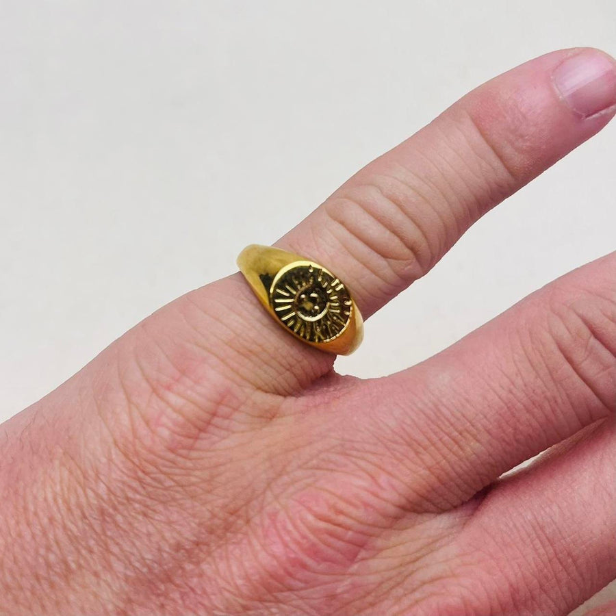 Gold Sunburst Ring