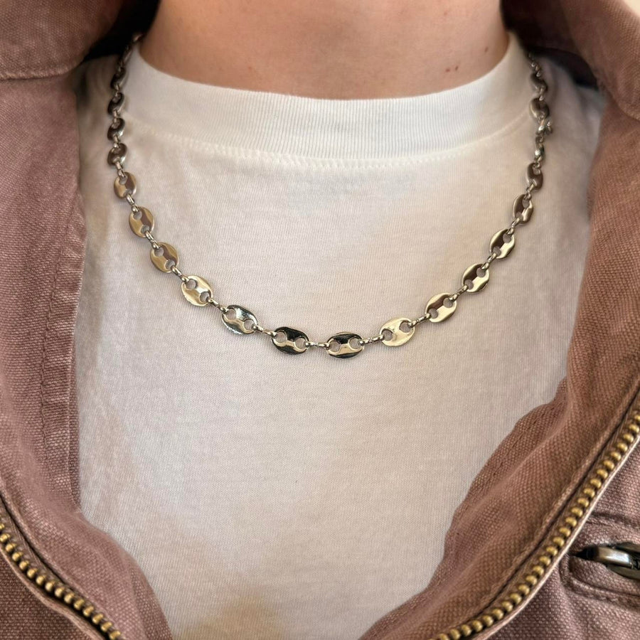 Silver Oval Link Chain