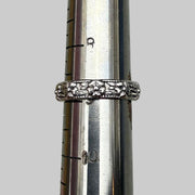 Silver Flower Band Ring