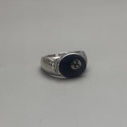 Silver 8-Ball Ring