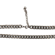 Silver Cuban Link Chain Necklace