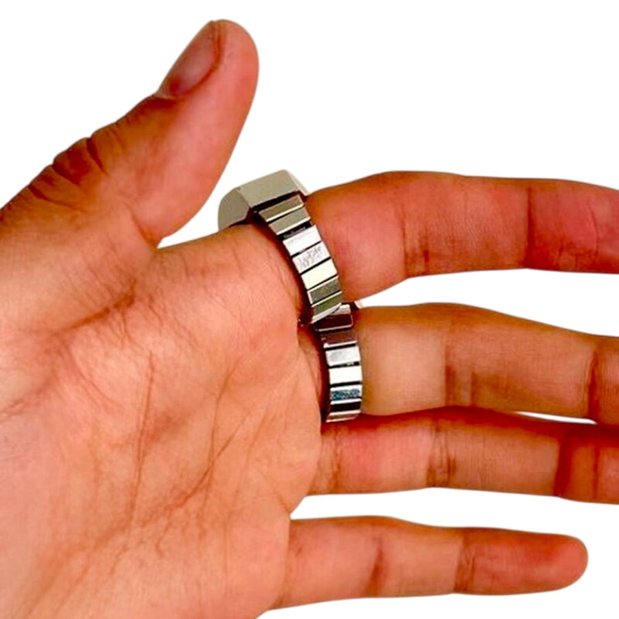Square Dial Watch Ring