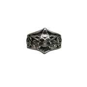 Silver Gothic Star Ring