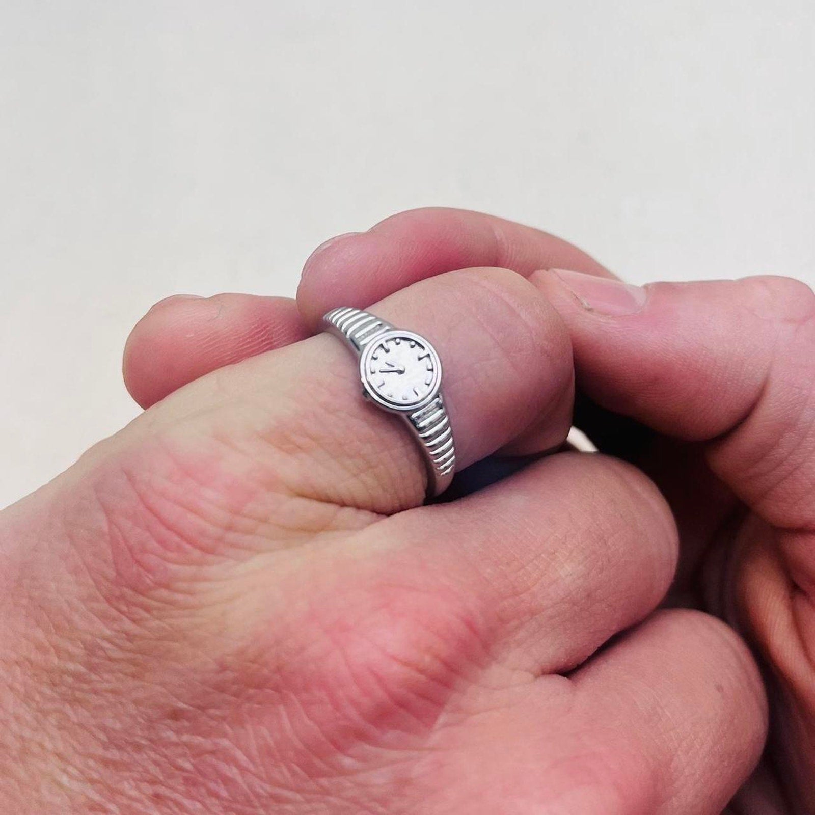 Silver Solitaire Ring